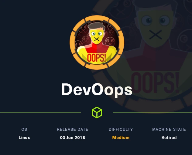 Featured image for DevOops Box Writeup & Walkthrough – [HTB] – HackTheBox